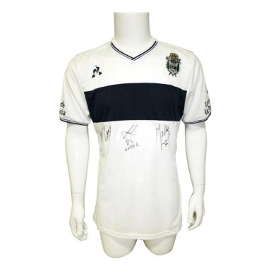 CAMISETA FÚTBOL HOMBRE LE COQ SPORTIF GIMNASIA Y ESGRIMA LA PLATA 2018/19 LOCAL AUTOGRAF. - 1