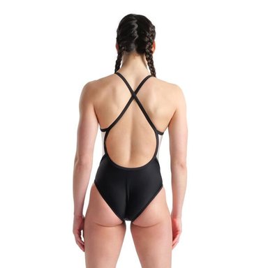 TRAJE DE BAÑO MUJER CLASSIC ICON GRIS ARENA - 4