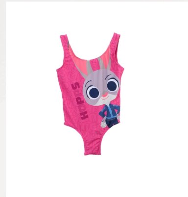 TRAJE BAÑO CLASICO INFANTIL ZOOTOPIA THE BRANDS - ROSADO - 3 - 1