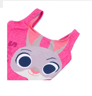 TRAJE BAÑO CLASICO INFANTIL ZOOTOPIA THE BRANDS - ROSADO - 3 - 3