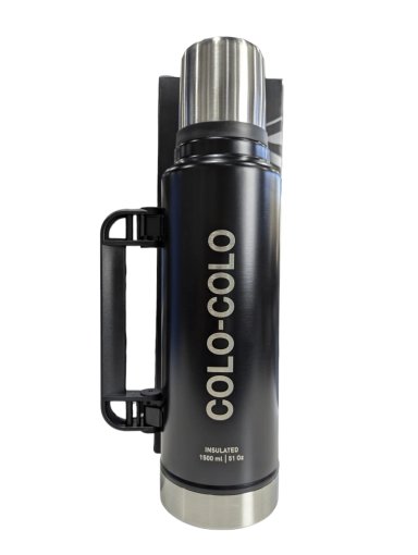 TERMO COLO COLO 1,5L ACERO INOXIDABLE NUEVO OFICIAL TITANIO - 2