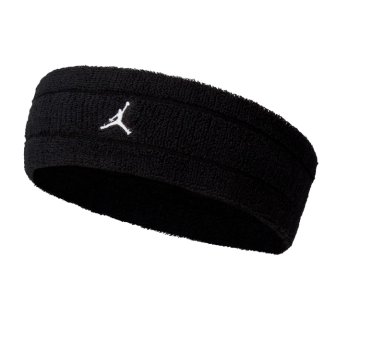 CINTILLO DEPORTIVO ELASTICO TERRY JORDAN - NEGRO - TAMAÑO UNICO - 1