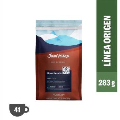 CAFÉ JUAN VALDEZ SIERRA NEVADA 283 G (MOLIDO) - 1