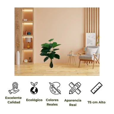 PLANTA ARTIFICIAL DECORATIVA INTERIOR 75 CM DE ALTO - 3