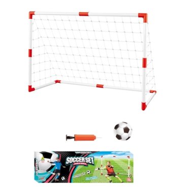ARCO FUTBOL AUCKLAND OUTDOOR JB-8884E NIÑO RED+BOMBIN+PELOTA 97X64CM. - 1