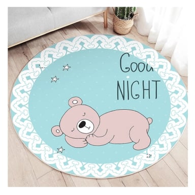 ALFOMBRA INFANTIL REDONDA DREAM 110 CM TAPETE DORMITORIO - 1