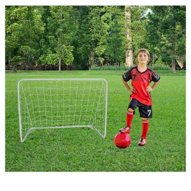 PACK DE 2 ARCOS AUCKLAND OUTDOOR METAL FUTBOL METÁLICO NIÑO CON RED. 120 X 80 CM. - 3