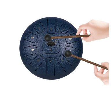 TAMBOR MOBII LENGUA ACERO MEDITACIÓN Y YOGA 6” 11 TONOS. AZUL - 1