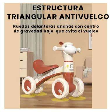 BICICLETA EQUILIBRIO APRENDIZAJE SCOOTER BALANCE 4 RUEDAS RO - 6