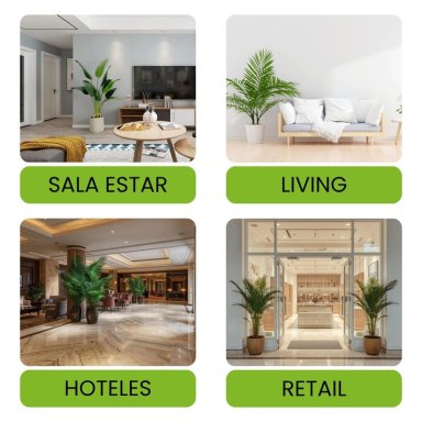 PLANTA ARTIFICIAL INTERIOR PALMERA 160 CM + MACETERO - 7