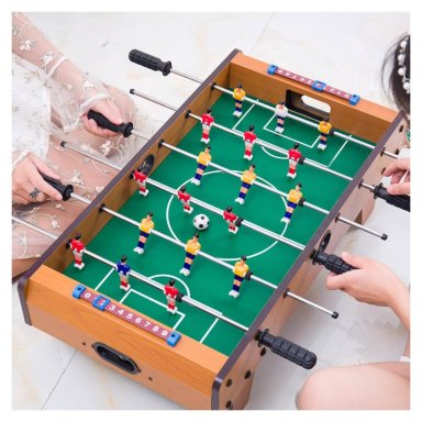 TACA TACA MADERA NIÑOS. MINI MESA DE FUTBOL. 69X35X21 CM. - 3