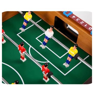 TACA TACA MADERA NIÑOS. MINI MESA DE FUTBOL. 69X35X21 CM. - 7