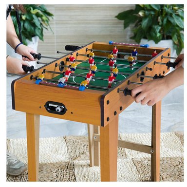 TACA TACA MADERA NIÑOS 9 JUGADORES POR LADO MESA DE FUTBOL - 5