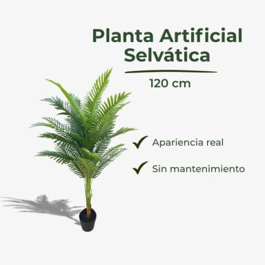 PLANTA ARTIFICIAL PALMERA ARECA DECORATIVA 120 CM - 3