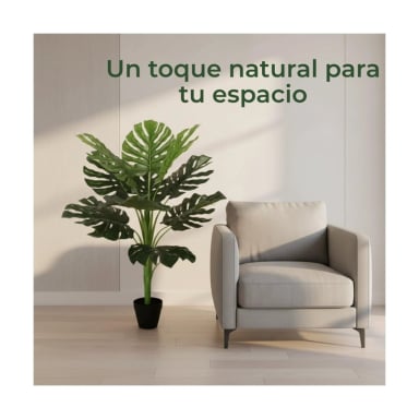 PLANTA ARTIFICIAL MONSTERA HOJA GRANDE 140 CM - 2