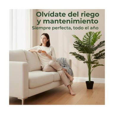PLANTA ARTIFICIAL MONSTERA HOJA GRANDE 140 CM - 6