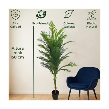 PLANTA ARTIFICIAL PALMERA ARECA ALTA 150 CM - 4