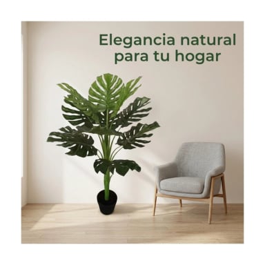PLANTA ARTIFICIAL MONSTERA HOJA GRANDE 120 CM - 2