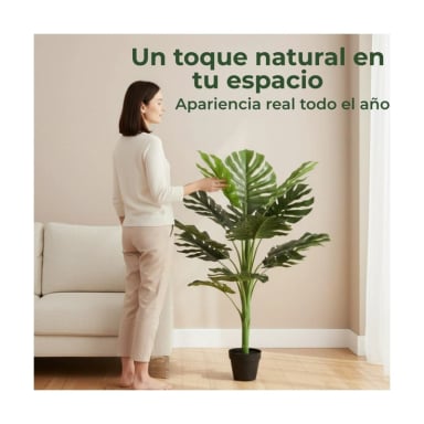 PLANTA ARTIFICIAL MONSTERA HOJA GRANDE 120 CM - 6