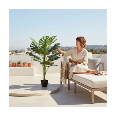PLANTA ARTIFICIAL MONSTERA HOJA GRANDE 120 CM - 7
