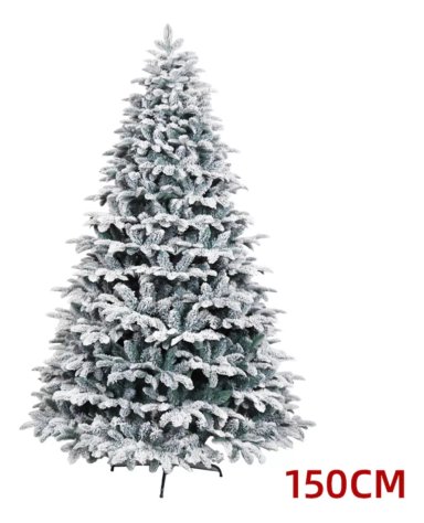 ÁRBOL DE NAVIDAD NEVADO 150CM FRONDOSO ÁRBOL ARTIFICIAL - 1