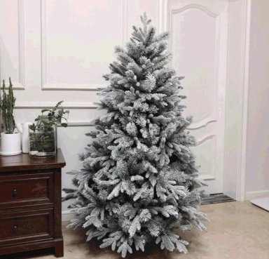 ÁRBOL DE NAVIDAD NEVADO 150CM FRONDOSO ÁRBOL ARTIFICIAL - 2