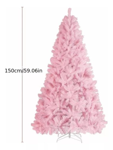 ÁRBOL NAVIDAD ROSADO 150CM - 1