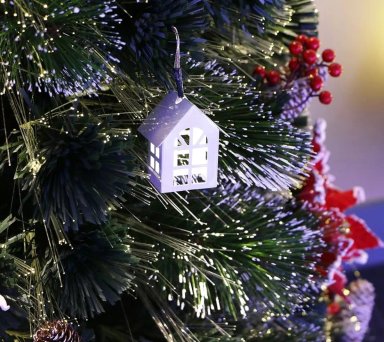ÁRBOL DE NAVIDAD CON LUCES INCORPORADAS FIBRA ÓPTICA 210CM - 3