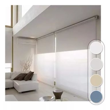 ROLLER DOBLE BLACKOUT + SUNSCREEN 180X200 TELA LINO - 3