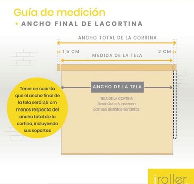 ROLLER DOBLE BLACKOUT + SUNSCREEN 140X200 TELA LINO - 2