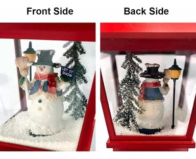 LÁMPARA NAVIDAD CON LUZ LED MÚSICA Y NIEVE 1.8M - 4
