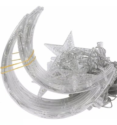 CORTINA LUCES LED CASCADA DE ESTRELLAS DECORACIÓN NAVIDAD - 5