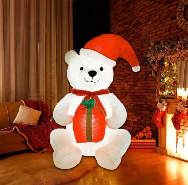 OSO POLAR LED INFABLE NAVIDEÑO 120CM GRANDE - 2