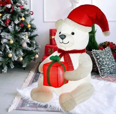 OSO POLAR LED INFABLE NAVIDEÑO 120CM GRANDE - 3