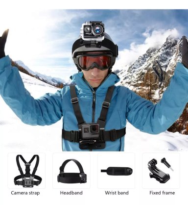 PORTA GOPRO PARA PECHO ARNES CAMARA DEPORTIVA AJUSTABLE - 1