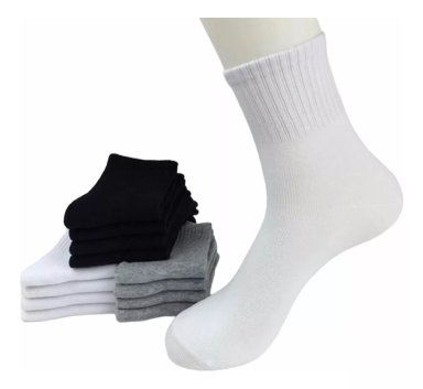 PACK X6 CALCETINES UNISEX GIMNASIA 100% ALGODÓN DEPORTIVOS - 1