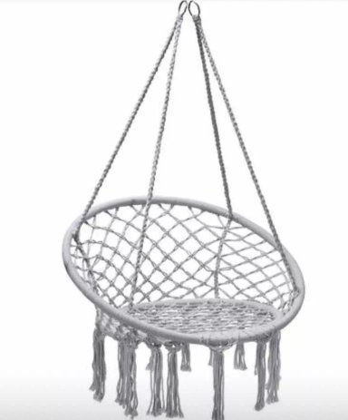 HAMACA SILLA COLGANTE 150 KG COLUMPIO REPOSADERA TERRAZA - 1