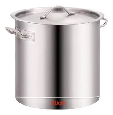 OLLA ACERO INOXIDABLE GRANDE 50CM CON TAPA 100 LITROS - 1