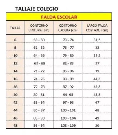 FALDA ESCOLAR ALGODÓN NIÑA 100FIT GRIS JUVENIL COLEGIO - 3