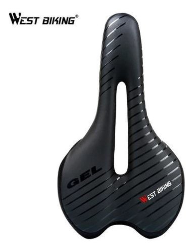 SILLÍN WEST BIKING GEL ANTIPROSTÁTICO LUZ COMODIDAD ASIENTO BICICLETA - 3