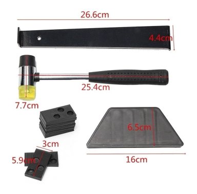 SET HERRAMIENTAS INSTALACION PISO FLOTANTE PROFESIONAL MARTILLO GOMA - 9