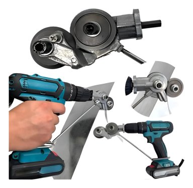 ADAPTADOR CORTA LATAS TALADRO ELECTRICO CORTACHAPA - 1