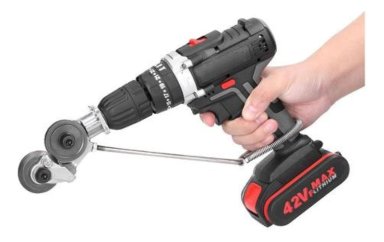 ADAPTADOR CORTA LATAS TALADRO ELECTRICO CORTACHAPA - 2