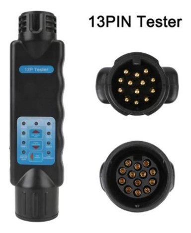 TESTER 13 PIN CIRCUITO CABLEADO LUCES ENCHUFE TRAILER AUTO - 2