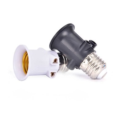 SOQUETE ENCHUFE ADAPTADOR DE AMPOLLETA E27 220V, BOMBILLA - 2