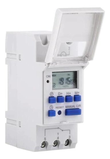 TIMER DIN AUTOMATICO PROGRAMABLE DIGITAL TEMPORIZADOR 220V - 1