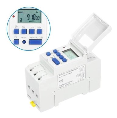 TIMER DIN AUTOMATICO PROGRAMABLE DIGITAL TEMPORIZADOR 220V - 8
