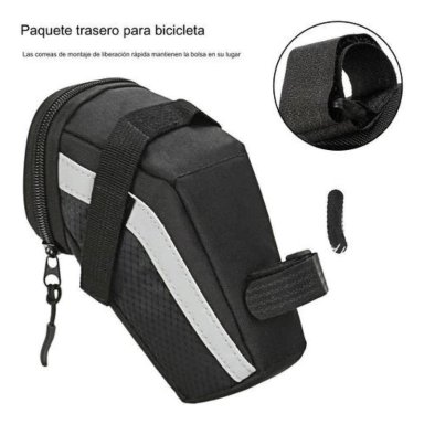 BOLSO OZONO TRASERO 1.5 LT TUBO SILLÍN IMPERMEABLE BICICLETA - 6