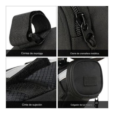 BOLSO OZONO TRASERO 1.5 LT TUBO SILLÍN IMPERMEABLE BICICLETA - 8