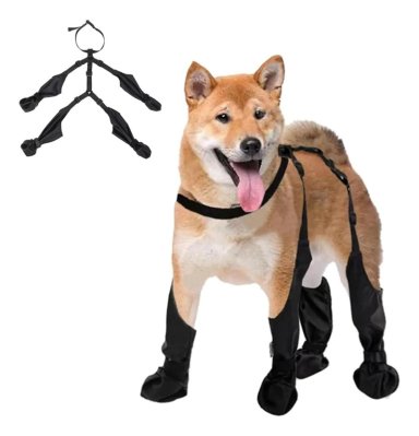 BOTAS IMPERMEABLES PERRO ANTIDESLIZANTE LLUVIA AGUA TALLA S - 1